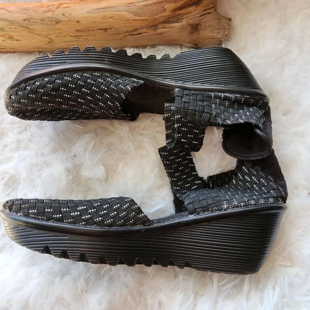 Bernie Mev woven platform mary janes